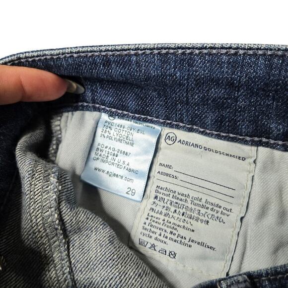 AG Adriano Goldschmied Hailey Ex-Boyfriend Roll-Up Shorts Size 29 - Picture 4 of 8